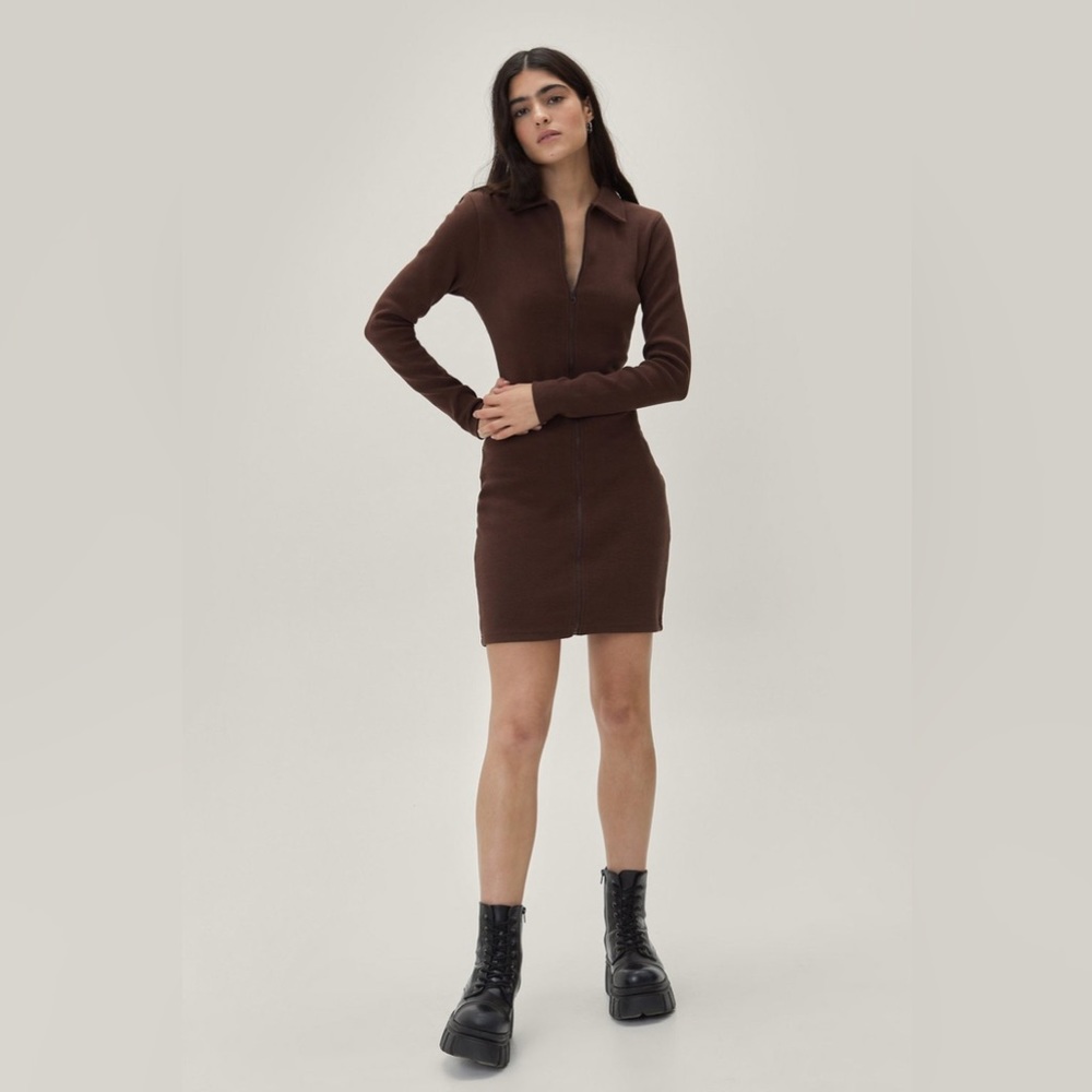 Nasty Gal Collar Mini Dress